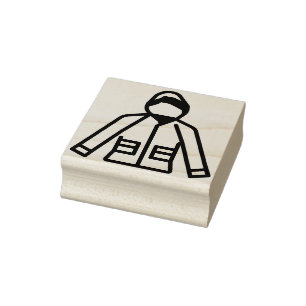 raincoat rubber stamp