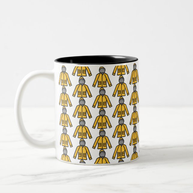 raincoat Two-Tone coffee mug (Left)