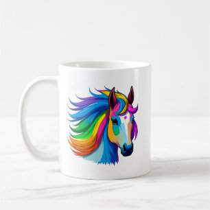 Raindbow Horse Coffee Mug