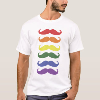 Raindow of Moustaches T-Shirt