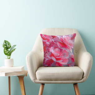 Raindrop Blush Pink Blossom Cushion