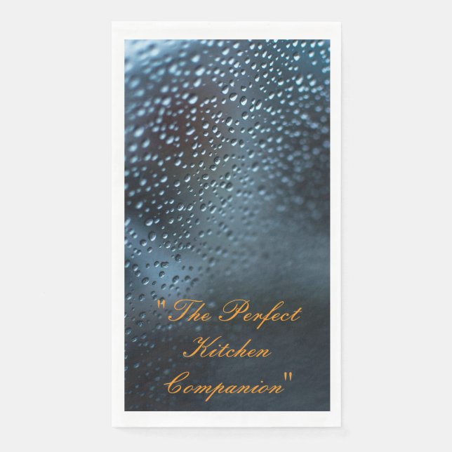 Raindrop Kitchen Towel Napkin (Front)