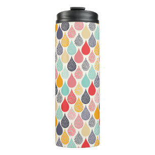 Raindrop Pop Art Dot Pattern Thermal Tumbler