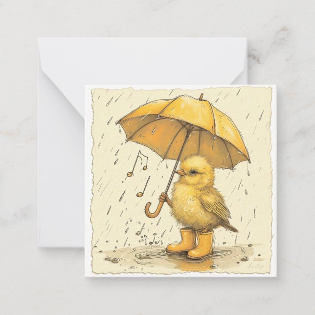 Raindrop Rhythm: Chick Music for Your Heart Card (Front)