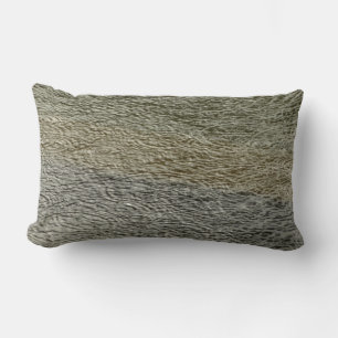 Raindrop Ripples Abstract Nature Photography Lumbar Cushion