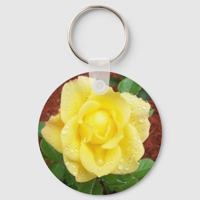 Raindrop Rose Keychain (Front)