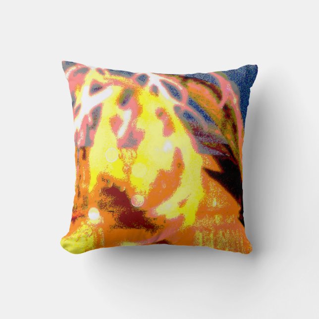 Raindrops Abstract Cushion (Front)