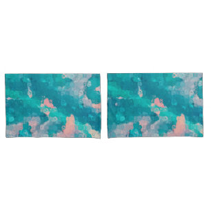 Raindrops Abstract Pillowcase