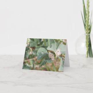 Raindrops and Leaves Folded Thank You Card