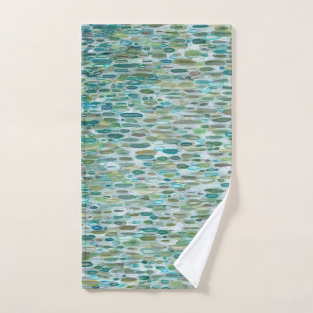 Raindrops Coastal Home Bath Towels by Juul (Hand Towel)