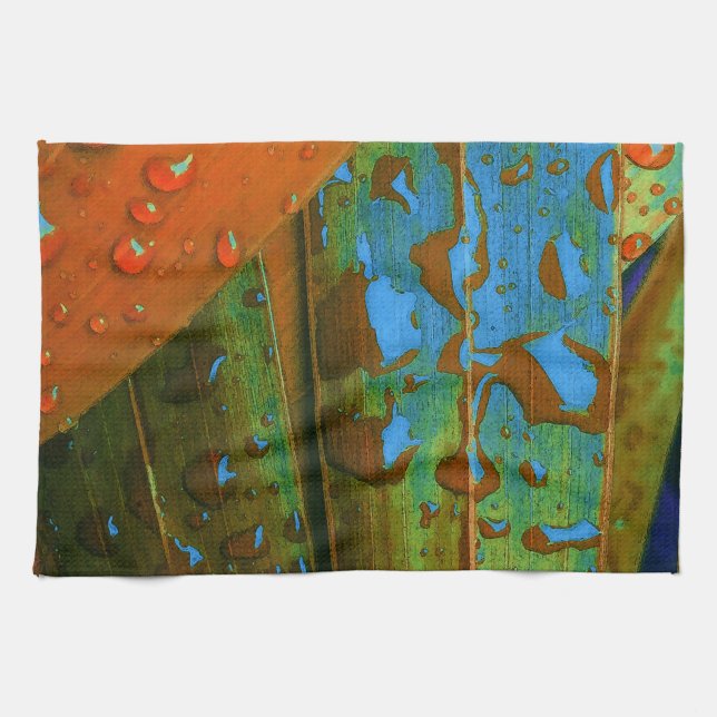 Raindrops Go Tropical Tea Towel (Horizontal)