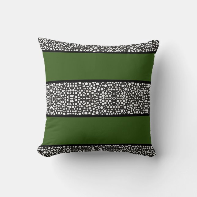 Raindrops I Big Stripes Horizontal  Cushion (Front)