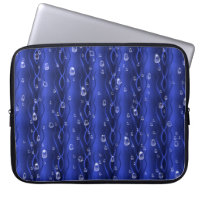 Raindrops on blue Metal