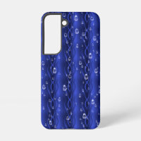 Raindrops on blue Metal