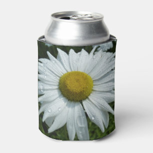 Raindrops on Daisy II Can Cooler
