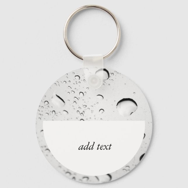 Raindrops on Glass Key Ring (Front)