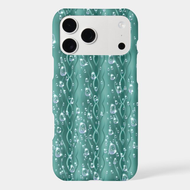 Raindrops on Green Metal (Back)