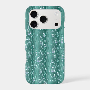 Raindrops on Green Metal