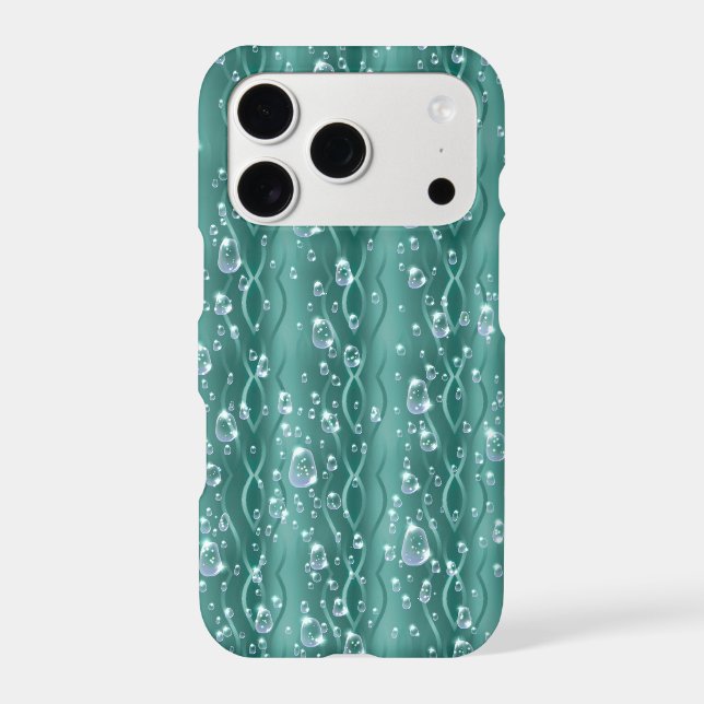 Raindrops on Green Metal (Back)