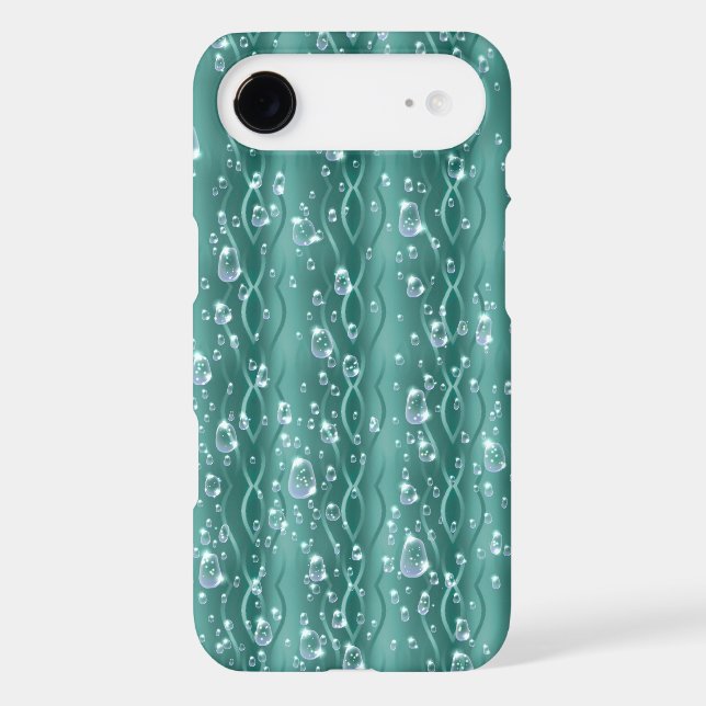 Raindrops on Green Metal (Back)