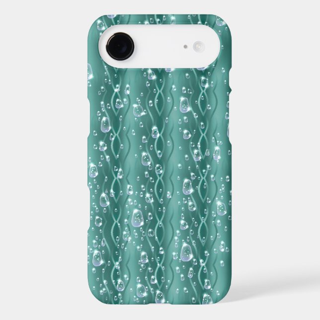 Raindrops on Green Metal (Back)
