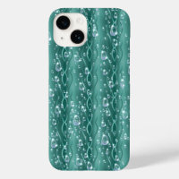 Raindrops on green Metal