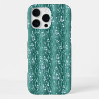 Raindrops on Green Metal
