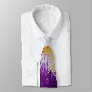 Raindrops on Iris Tie