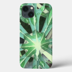 Raindrops on Leaves iPhone 13 Case