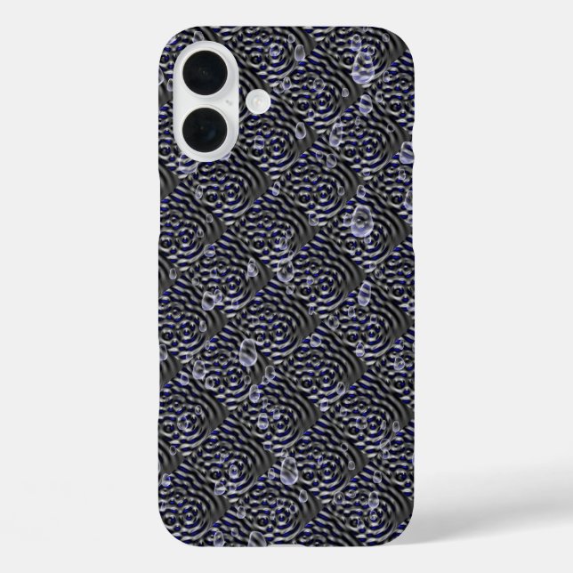 Raindrops on Metal Case-Mate iPhone Case (Back)