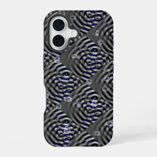 Raindrops on Metal iPhone 16 Case