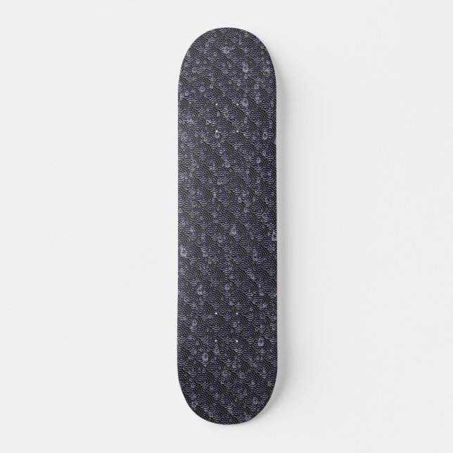 Raindrops on Metal Skateboard (Front)