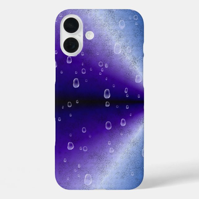 Raindrops on Purple Rainbow Case-Mate iPhone Case (Back)
