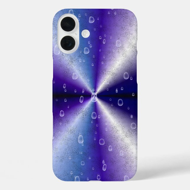 Raindrops on Purple Rainbow Case-Mate iPhone Case (Back)