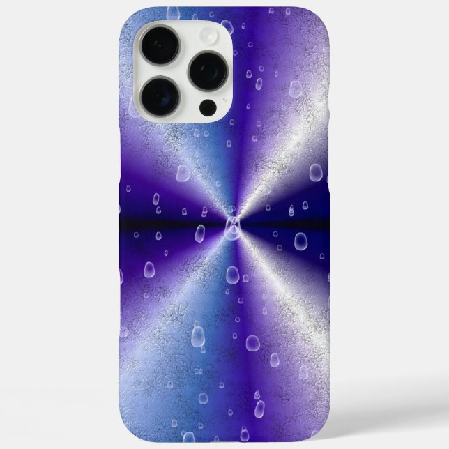 Raindrops on Purple Rainbow Case-Mate iPhone Case (Back)