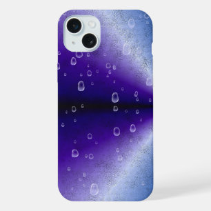 Raindrops on Purple Rainbow iPhone 15 Plus Case