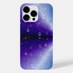 Raindrops on Purple Rainbow iPhone 14 Pro Max Case