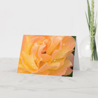 Raindrops on Roses blank card