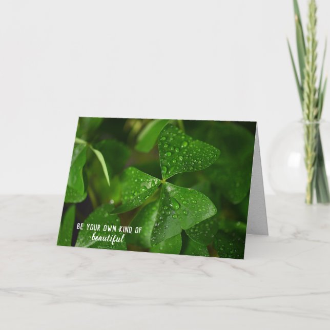 raindrops on shamrock friend card (Front)