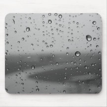 Raindrops On Silver Background