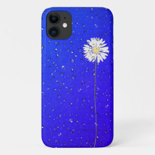 raindrops on white daisy iPhone 11 case