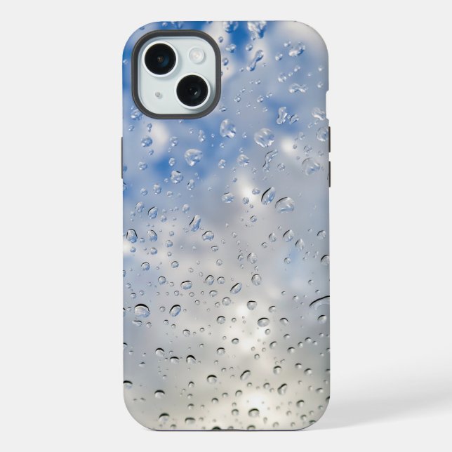 Raindrops On Window iPhone Case (Back)
