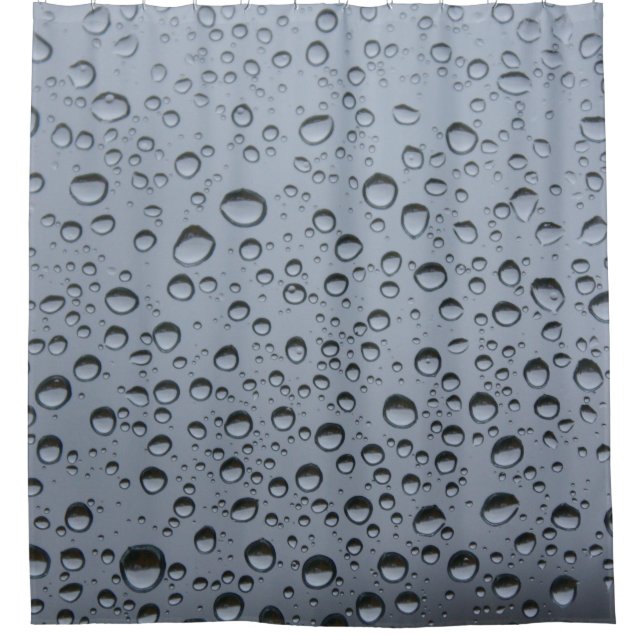 Raindrops on Windowpane Shower Curtain (Front)