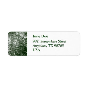 Raindrops Return Address Label