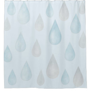 Raindrops Shower Curtain