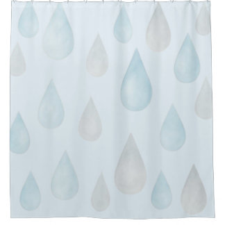 Raindrops Shower Curtain