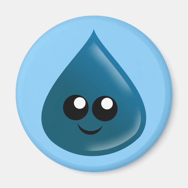 Raindrops, Tear Drops, Water drops, Magnet (Front)