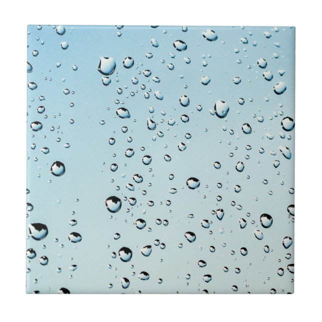 Raindrops Texture Ceramic Tile (Front)
