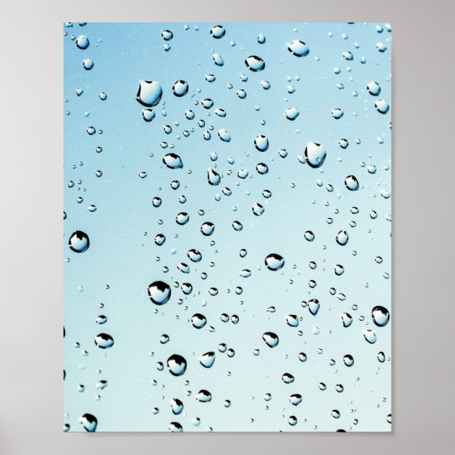 Raindrops Texture Poster (Front)