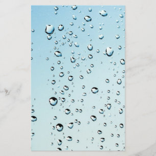 Raindrops Texture Stationery